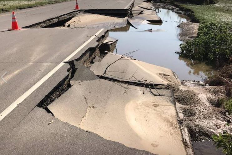 University Avenue washed out in Middleton